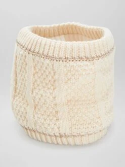 Sciarpa Ad Anello In Maglia Lurex