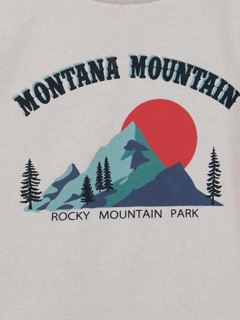 Set 2 Felpe In Tessuto Felpato E Stampato 2 Set 2 Felpe In Tessuto Felpato E Stampato - immagine 2