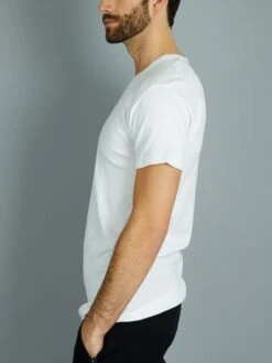 Set 2 Maglie Cotone Collo A V 'Dim' -Kiabi set 2 maglie cotone collo a v dim bianco wc616 1 frb3