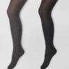 Set 2 Paia Collant Leggeri Opachi