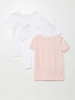 Set 3 Magliette Tinta Unita