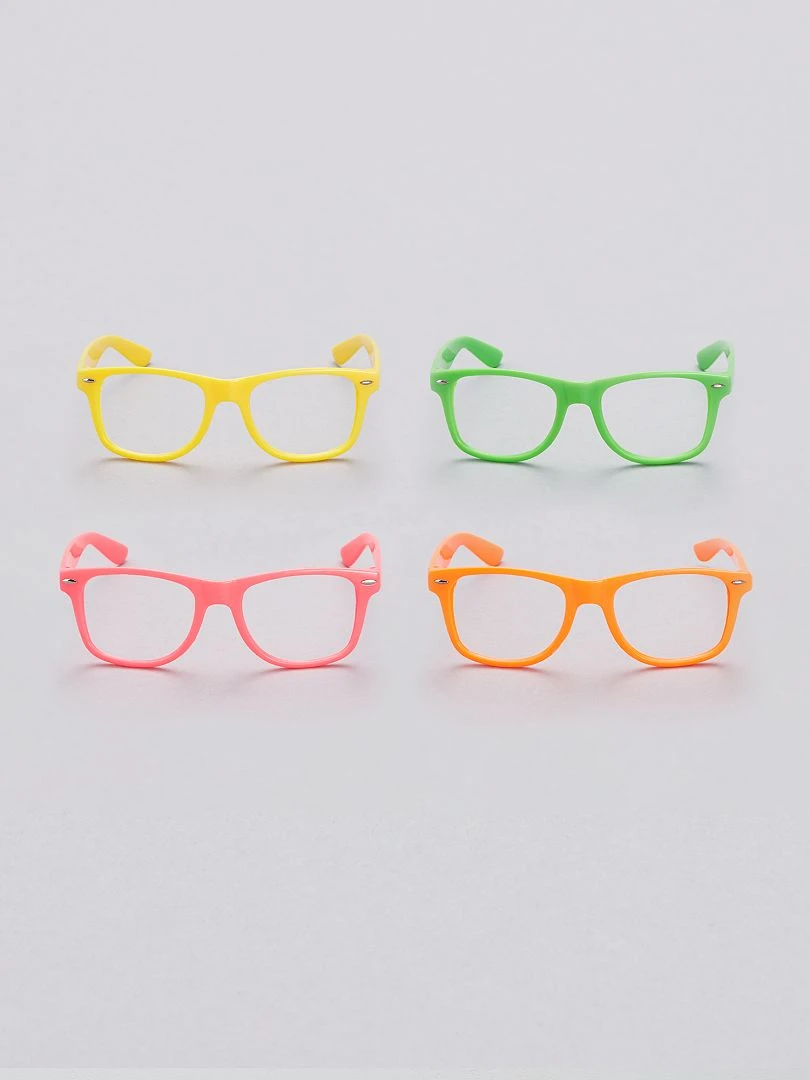Set 4 Paia Occhiali Fluorescenti 1 Set 4 Paia Occhiali Fluorescenti