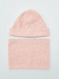 Set Berretto + Sciarpa Ad Anello In Pile