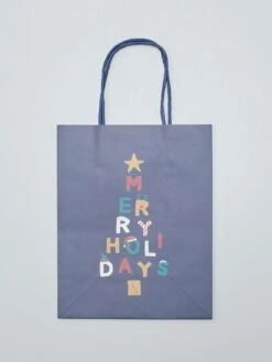 Set Di 2 Buste Regalo Di Natale! -Kiabi set di 2 buste regalo di natale blu avh36 1 frb4