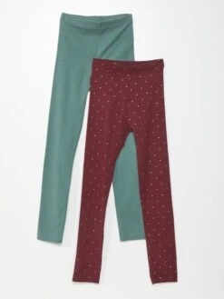 Set Di 2 Leggings Lunghi