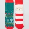 Set Di 2 Paia Di Calzini Di Natale