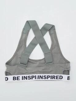 Set Di 2 Reggiseni Sportivi Con Scritta -Kiabi set di 2 reggiseni sportivi con scritta marrone ahd28 1 frb4