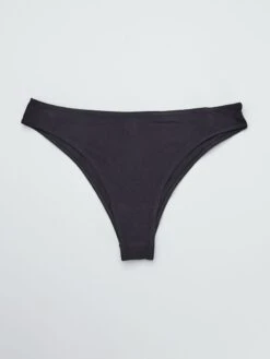 Set Di 2 Tanga In Cotone 13 Set Di 2 Tanga In Cotone -Kiabi set di 2 tanga in cotone nero zc028 1 frb7