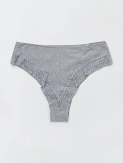 Set Di 2 Tanga In Jersey E Pizzo -Kiabi set di 2 tanga in jersey e pizzo grigio zb920 2 frb4