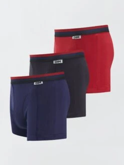 Set Di 3 Boxer In Cotone Stretch 'DIM' 12 Set Di 3 Boxer In Cotone Stretch 'DIM' -Kiabi set di 3 boxer in cotone stretch dim rosso azi16 2 frb5