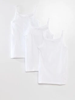 Set Di 3 Canotte In Cotone