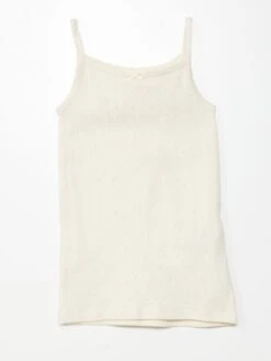 Set Di 3 Canotte In Maglia Pointelle -Kiabi set di 3 canotte in maglia pointelle beige acq28 2 frb4