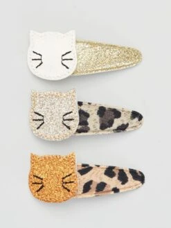 Set Di 3 Fermagli Clic-clac