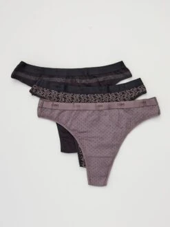 Set Di 3 Perizomi Les Pockets Di 'DIM'