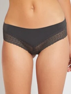 Set Di 3 Tanga In Cotone Pizzo -Kiabi set di 3 tanga in cotone pizzo rosa yf071 5 frb3