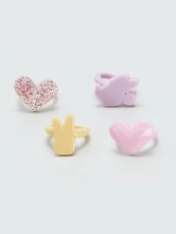 Set Di 4 Bracciali + 4 Anelli 'Paperina E Minnie' 12 Set Di 4 Bracciali + 4 Anelli 'Paperina E Minnie' -Kiabi set di 4 bracciali 4 anelli paperina e minnie rosa bam95 1 frb6