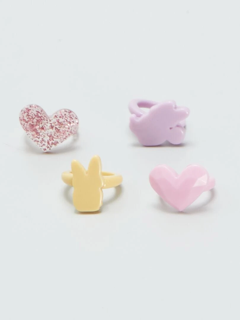 Set Di 4 Bracciali + 4 Anelli 'Paperina E Minnie' 6 Set Di 4 Bracciali + 4 Anelli 'Paperina E Minnie' - immagine 6