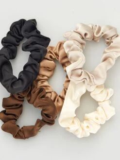 Set Di 5 Elastici Per Capelli Satinati
