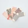 Set Di 5 Paia Di Calzini Con Stampa Leopardo