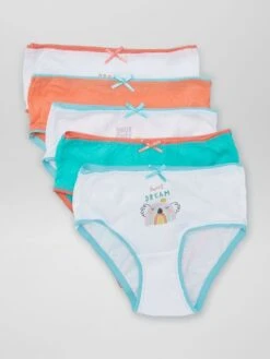 Set Di 5 Slip Con Stampa 'animali'