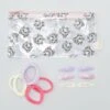 Set Di 6 Fermagli Per Capelli Clic Clac + Elastico + Trousse 'Gli Aristogatti'