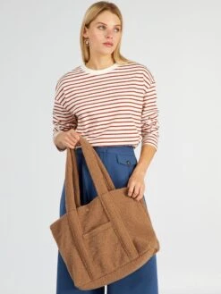 Shopping Bag In Sherpa