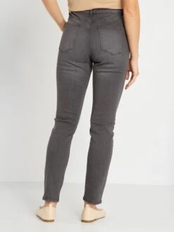 Slim Vita Alta In Denim -Kiabi slim vita alta in denim grigio zk735 2 frb3