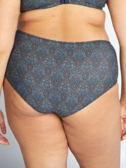 Slip Con Stampa Cashmere E Gioco Di Pizzo -Kiabi slip con stampa cashmere e gioco di pizzo blu alf11 1 frb3