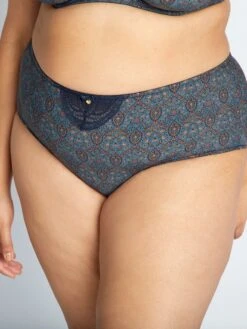 Slip Con Stampa Cashmere E Gioco Di Pizzo -Kiabi slip con stampa cashmere e gioco di pizzo blu alf11 1 frb4