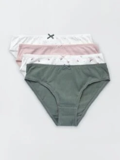 Slip In Jersey Con Fiocco Fantasia - Set Di 4