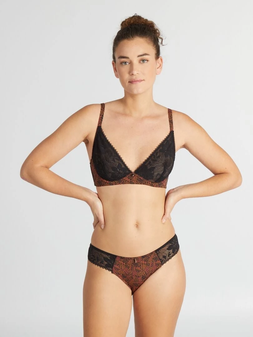 Slip In Microfibra E Pizzo 'Envie De Lingerie' 1 Slip In Microfibra E Pizzo 'Envie De Lingerie'