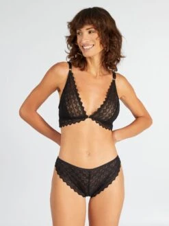 Slip In Pizzo 'Envie De Lingerie' -Kiabi slip in pizzo envie de lingerie nero aup82 1 frb2