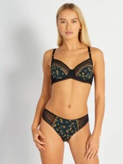 Slip Stampato 'Envie De Lingerie' -Kiabi slip stampato envie de lingerie nero aup76 1 frb3