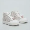 Sneakers Alte Con Stampa Floreale