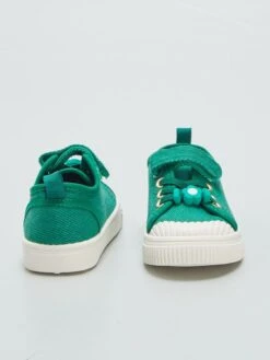 Sneakers In Tela Con Chiusure A Strappo -Kiabi sneakers in tela con chiusure a strappo verde bav35 1 frb3