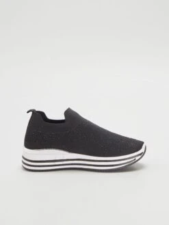 Sneakers Slip-on In Mesh -Kiabi sneakers slip on in mesh nero ayx94 1 frb4