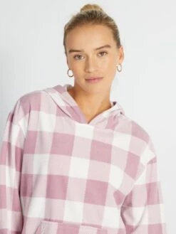 Sopra Del Pigiama In Flanella -Kiabi sopra del pigiama in flanella biancorosa auc71 1 frb4