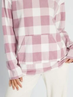 Sopra Del Pigiama In Flanella -Kiabi sopra del pigiama in flanella biancorosa auc71 1 frb5