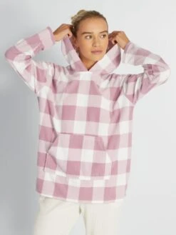 Sopra Del Pigiama In Flanella -Kiabi sopra del pigiama in flanella biancorosa auc71 1 frb6