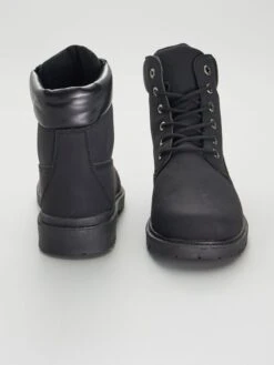 Stivaletti Alti Con Lacci -Kiabi stivaletti alti con lacci nero ayo01 2 frb3