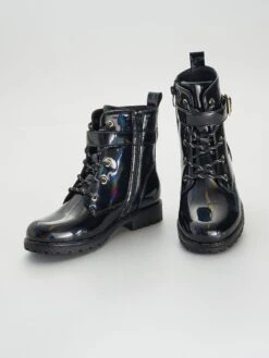 Stivaletti In Similpelle Liscia -Kiabi stivaletti in similpelle liscia nero aza37 1 frb5