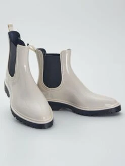 Stivaletti Stile Chelsea In Vernice -Kiabi stivaletti stile chelsea in vernice beige auf61 1 frb3