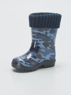 Stivali Da Pioggia 'mimetici' -Kiabi stivali da pioggia mimetici blu ayc52 1 frb4
