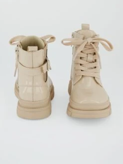 Stivali Stringati Con Suola Tassellata 7 Stivali Stringati Con Suola Tassellata -Kiabi stivali stringati con suola tassellata beige aee22 1 frb3