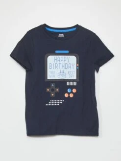 T-shirt A Maniche Corte 'compleanno'