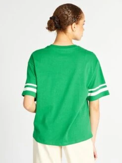 T-shirt A Maniche Corte 'Houston' -Kiabi t shirt a maniche corte houston verde aix63 3 frb5