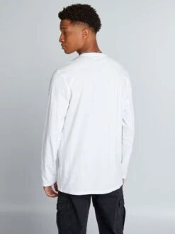 T-shirt A Maniche Corte In Jersey +190 Cm -Kiabi t shirt a maniche corte in jersey 190 cm bianco akf70 2 frb4