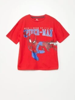 T-shirt A Maniche Corte 'Spider-Man' -Kiabi t shirt a maniche corte spider man rosso aiz62 4 frb3