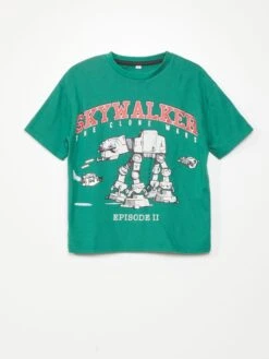 T-shirt A Maniche Corte 'Stars Wars' -Kiabi t shirt a maniche corte stars wars verde aiz64 1 frb3