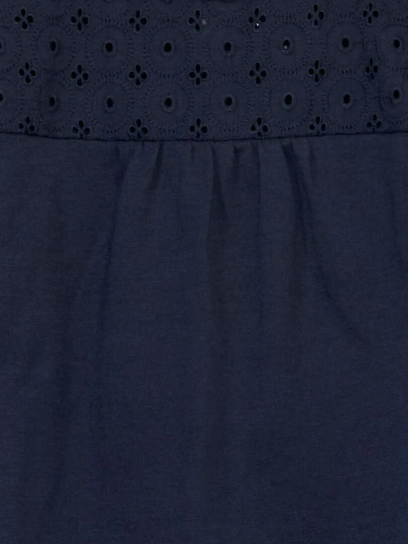 T-shirt A Maniche Lunghe Con Ricamo Punto Inglese 2 T-shirt A Maniche Lunghe Con Ricamo Punto Inglese - immagine 2